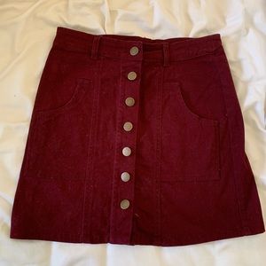 Altar’d State maroon skirt